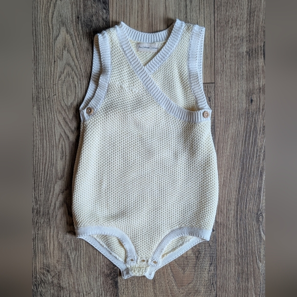 NWOT Fin & Vince Knit Romper in Butter - Picture 1 of 4